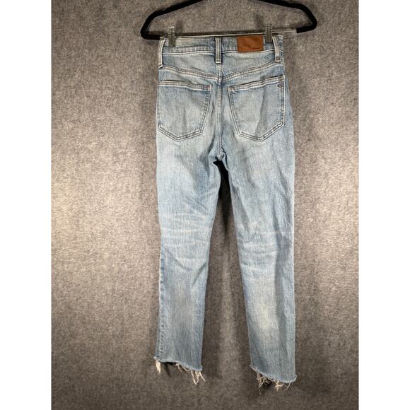 Madewell Jeans Women 24 Blue Medium Wash The PErfect Vintage Distressed Denim - Picture 7 of 10